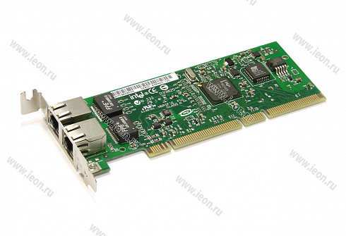 Адаптер Ethernet Intel PRO/1000 MT, 2 x 1Gbit, PCI-X 133Mhz, Low Profile (кл.C)